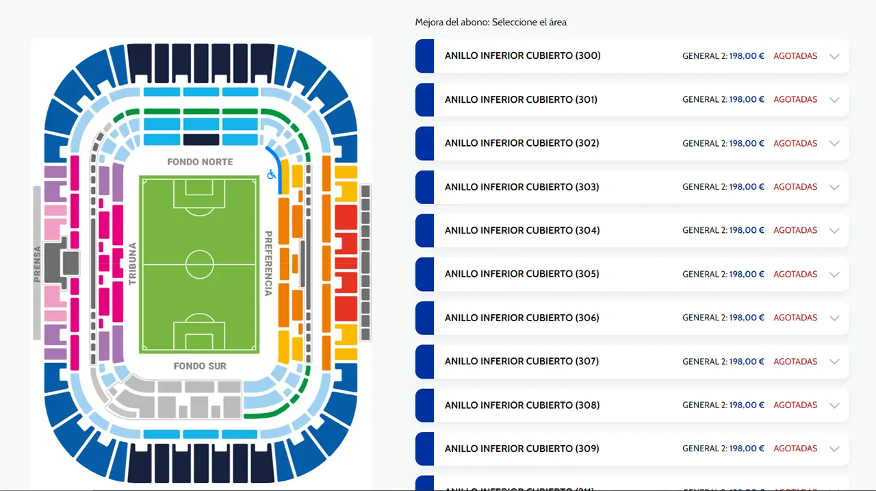 Málaga CF Abonos online