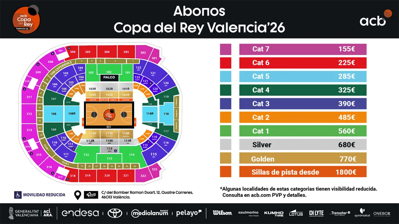 Abonos de la Copa del Rey Valencia'26