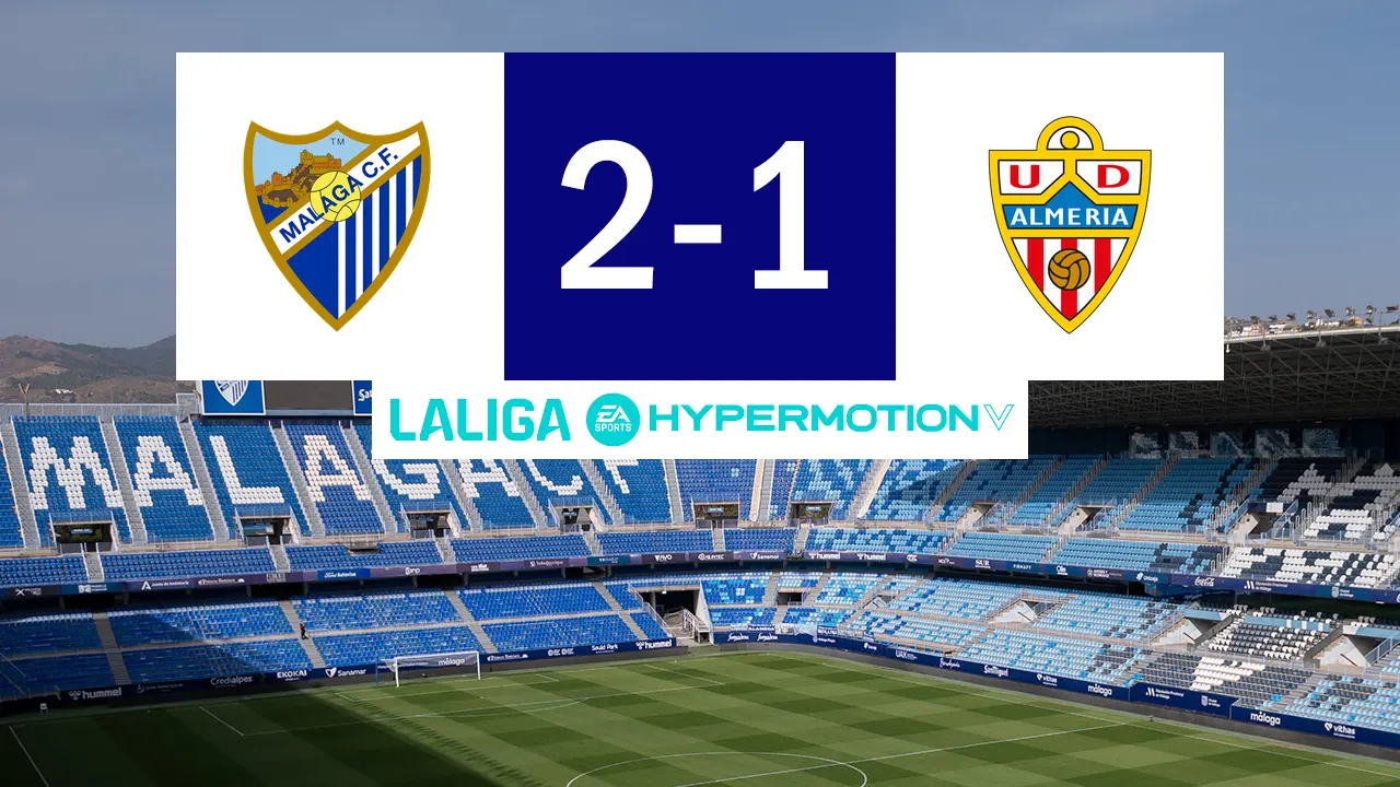 Málaga CF 2 Almería 1