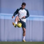 Ramón y Dani Lorenzo, cara y cruz en el entreno del Málaga CF