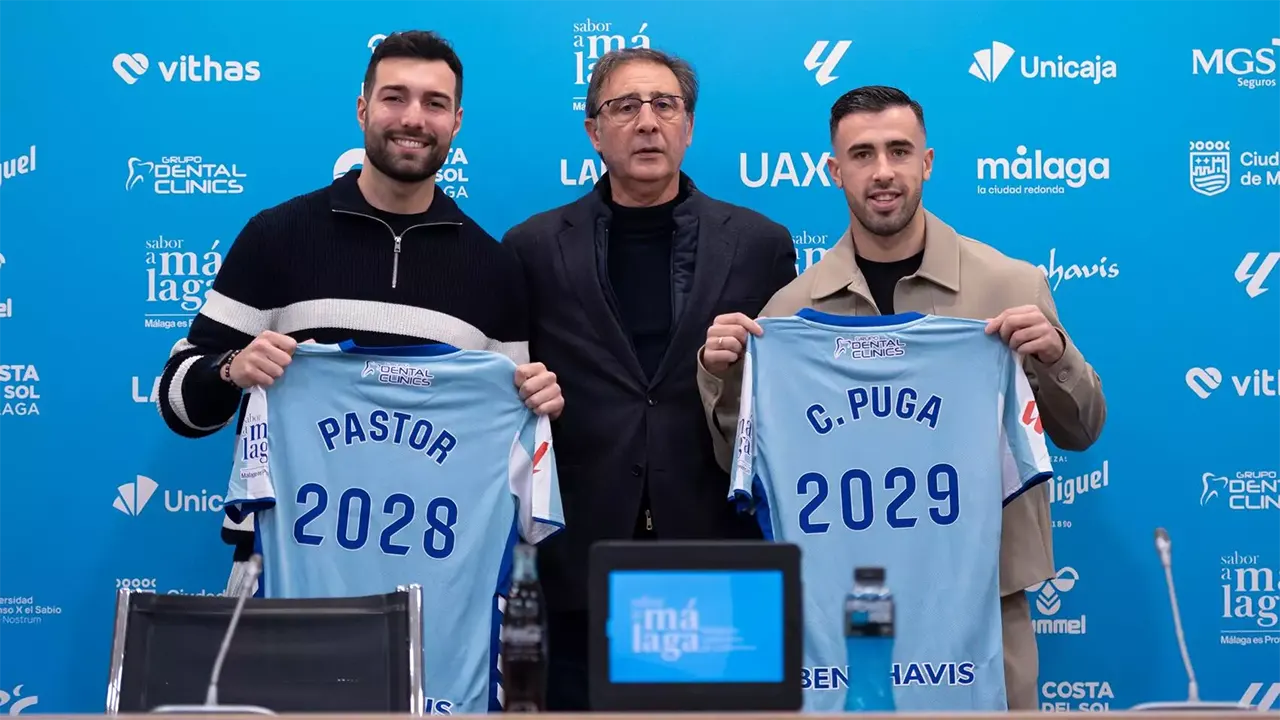 Málaga CF Renovación Pastor y Puga