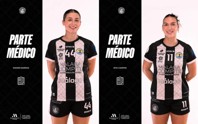 Parte médico de las jugadoras del BM Costa del Sol Maider Barros y Rita Campos